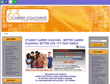 Tablet Screenshot of careercoachingforstudents.net